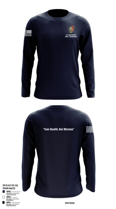 U.S. Army Health Clinic - Baumholder 42265508 Long Sleeve Performance Shirt - 120