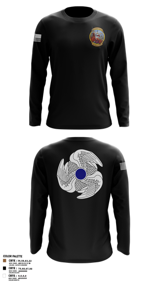 Long Sleeve Performance Shirt, 1-222nd AVN RGT, Army, Teamtime, Team time, sublimation, custom sports apparel, team uniforms, spirit wear, spiritwear, sports uniforms, custom shirts, team store, custom team store, fundraiser sports, apparel fundraiser
