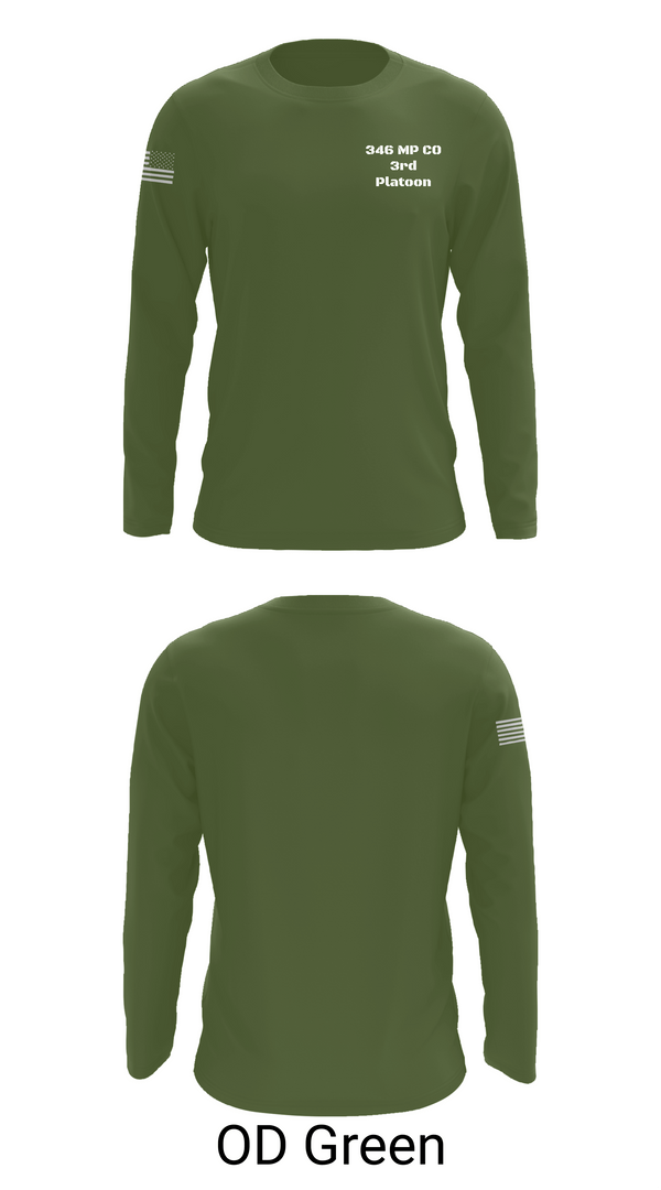 Long Sleeve Performance Shirt, 346 MP CO 3rd Platoon, Army, Teamtime, Team time, sublimation, custom sports apparel, team uniforms, spirit wear, spiritwear, sports uniforms, custom shirts, team store, custom team store, fundraiser sports, apparel fundraiser