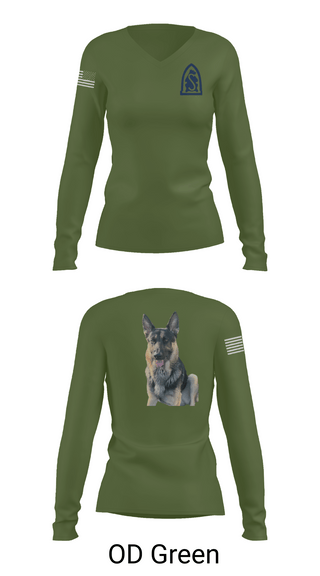 Womens Long Sleeve Vneck Shirt 1, 4-31 infantry battalion hotel company, Army, Teamtime, Team time, sublimation, custom sports apparel, team uniforms, spirit wear, spiritwear, sports uniforms, custom shirts, team store, custom team store, fundraiser sports, apparel fundraiser