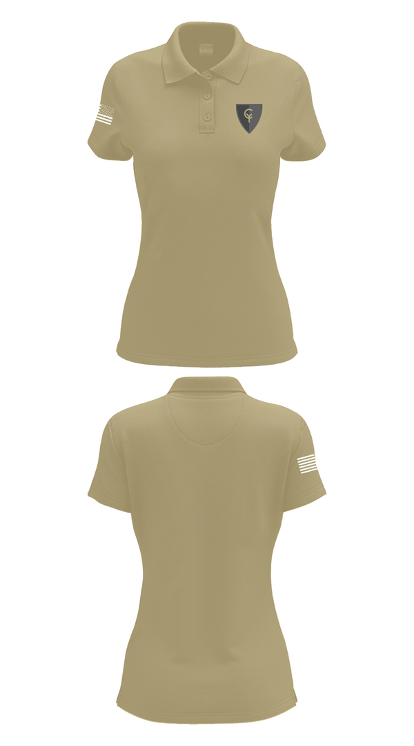 Womens Short Sleeve Performance Polo, 38th Infantry Division, , Teamtime, Team time, sublimation, custom sports apparel, team uniforms, spirit wear, spiritwear, sports uniforms, custom shirts, team store, custom team store, fundraiser sports, apparel fundraiser