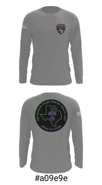 SMPD Mental Health Unit 50608252 Long Sleeve Performance Shirt - 3