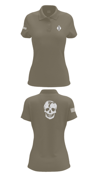 Womens Short Sleeve Performance Polo, 3/7 Kilo 3rd, Marines, Teamtime, Team time, sublimation, custom sports apparel, team uniforms, spirit wear, spiritwear, sports uniforms, custom shirts, team store, custom team store, fundraiser sports, apparel fundraiser
