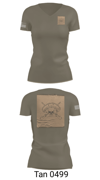 Los Pistoleros 43095637 Women's Short Sleeve V-neck Shirt - 68