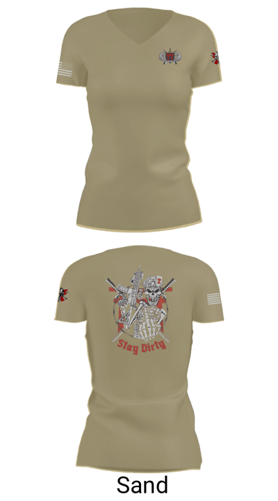 Dirty Deuce 1357112 Women's Short Sleeve V-neck Shirt - 88