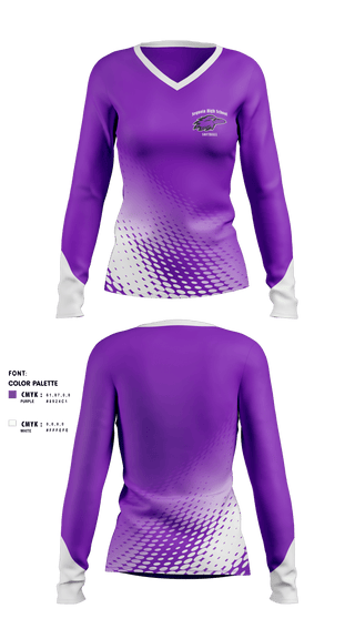Womens Long Sleeve Vneck Shirt, Sequoia High School Softball, Softball, Teamtime, Team time, sublimation, custom sports apparel, team uniforms, spirit wear, spiritwear, sports uniforms, custom shirts, team store, custom team store, fundraiser sports, apparel fundraiser