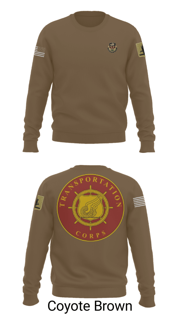 Crew Neck Sweatshirt, 189th Transportation Company, , Teamtime, Team time, sublimation, custom sports apparel, team uniforms, spirit wear, spiritwear, sports uniforms, custom shirts, team store, custom team store, fundraiser sports, apparel fundraiser