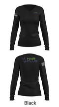 4Hair Plus 30643796 Women's Long Sleeve V-neck Shirt - 35