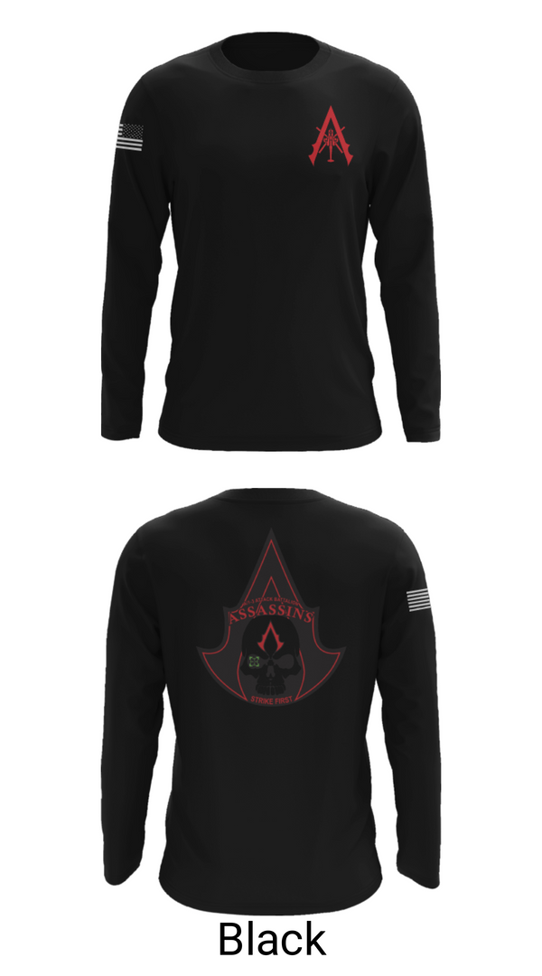 Long Sleeve Performance Shirt, A Co. 1-3 AB, Army, Teamtime, Team time, sublimation, custom sports apparel, team uniforms, spirit wear, spiritwear, sports uniforms, custom shirts, team store, custom team store, fundraiser sports, apparel fundraiser