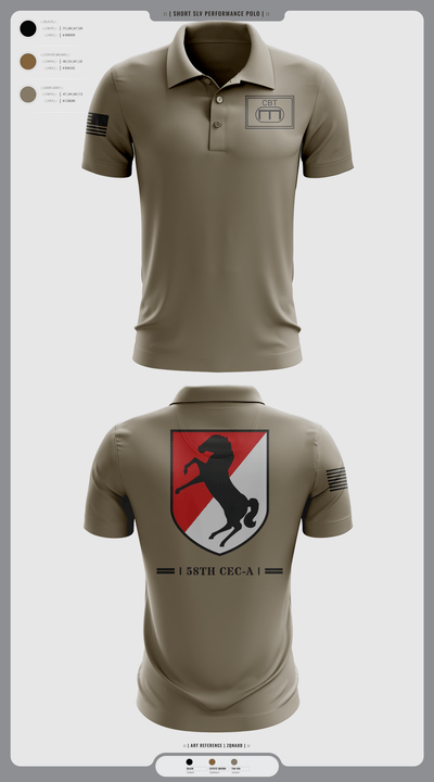 58th CEC-A 67069025 Short Sleeve Performance Polo - 3