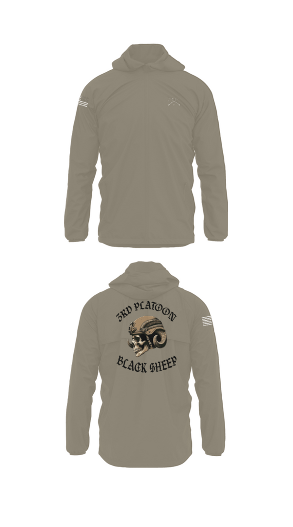 Windbreaker, 3rd PLT Black Sheep, Army, Teamtime, Team time, sublimation, custom sports apparel, team uniforms, spirit wear, spiritwear, sports uniforms, custom shirts, team store, custom team store, fundraiser sports, apparel fundraiser