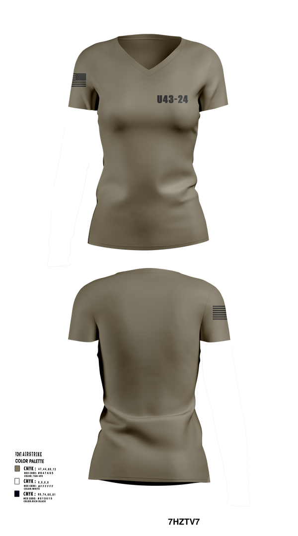 Womens Short Sleeve Vneck Shirt, U43-24, Army, Teamtime, Team time, sublimation, custom sports apparel, team uniforms, spirit wear, spiritwear, sports uniforms, custom shirts, team store, custom team store, fundraiser sports, apparel fundraiser