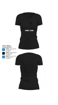 TUNNEL VIZION 60094204 Women's Short Sleeve V-neck Shirt - 37