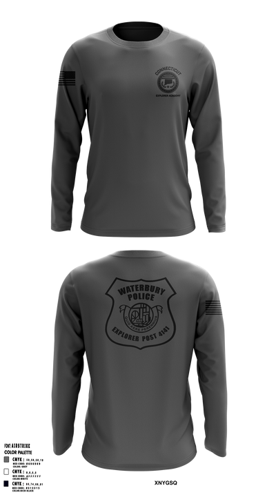 Waterbury Police Explorers 95756336 Long Sleeve Performance Shirt 32