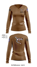 725 SPO 23819482 Women's Long Sleeve V-neck Shirt - 3