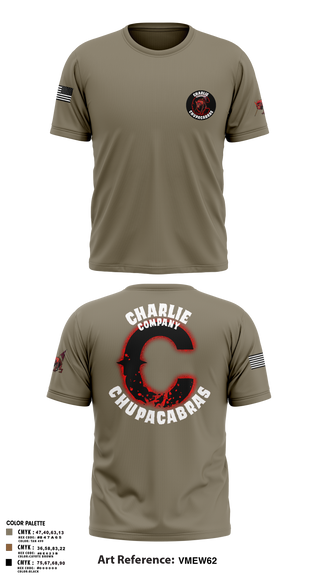 Old School Cotton Feel Shirt, C Co Chupacabras, Army, Teamtime, Team time, sublimation, custom sports apparel, team uniforms, spirit wear, spiritwear, sports uniforms, custom shirts, team store, custom team store, fundraiser sports, apparel fundraiser