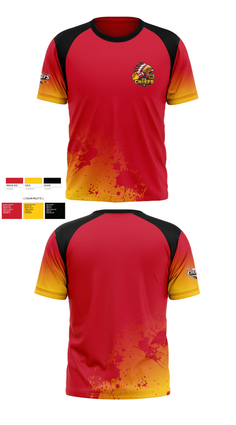 Short Sleeve Performance Shirt, CTX Chiefs, Football, Teamtime, Team time, sublimation, custom sports apparel, team uniforms, spirit wear, spiritwear, sports uniforms, custom shirts, team store, custom team store, fundraiser sports, apparel fundraiser