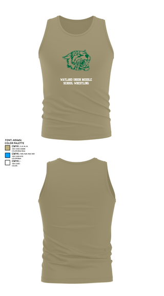 Tank Top, Wayland Union Middle School Wrestling, Wrestling, Teamtime, Team time, sublimation, custom sports apparel, team uniforms, spirit wear, spiritwear, sports uniforms, custom shirts, team store, custom team store, fundraiser sports, apparel fundraiser