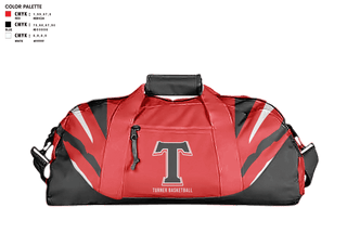 Duffle Bag, TURNER, Women's Basketball, Teamtime, Team time, sublimation, custom sports apparel, team uniforms, spirit wear, spiritwear, sports uniforms, custom shirts, team store, custom team store, fundraiser sports, apparel fundraiser