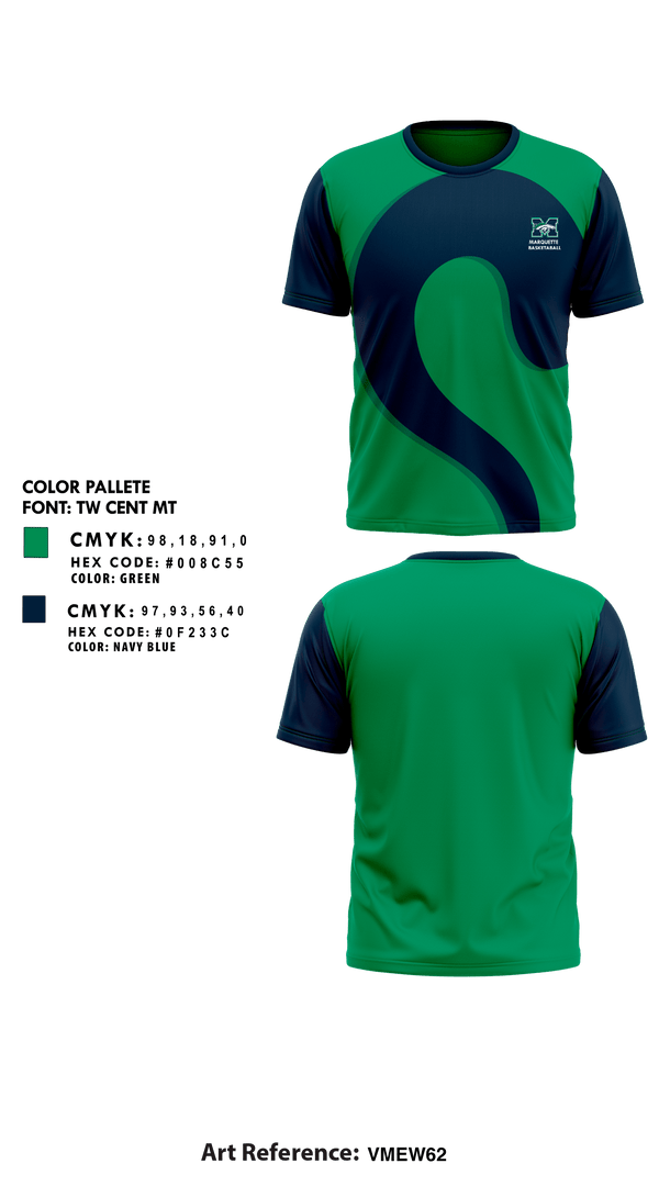 Short Sleeve Performance Shirt, Marquette High School Basketball, Men's Basketball, Teamtime, Team time, sublimation, custom sports apparel, team uniforms, spirit wear, spiritwear, sports uniforms, custom shirts, team store, custom team store, fundraiser sports, apparel fundraiser