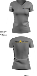 Yellow hat construction Inc 14222194 Women's Short Sleeve V-neck Shirt - 1