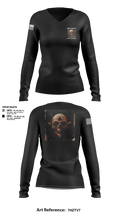 389th MI BN 57942620 Women's Long Sleeve V-neck Shirt - 4