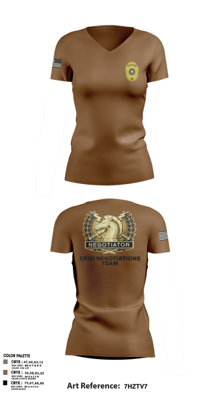 Womens Short Sleeve Vneck Shirt, HCSO CNT, Police, Teamtime, Team time, sublimation, custom sports apparel, team uniforms, spirit wear, spiritwear, sports uniforms, custom shirts, team store, custom team store, fundraiser sports, apparel fundraiser