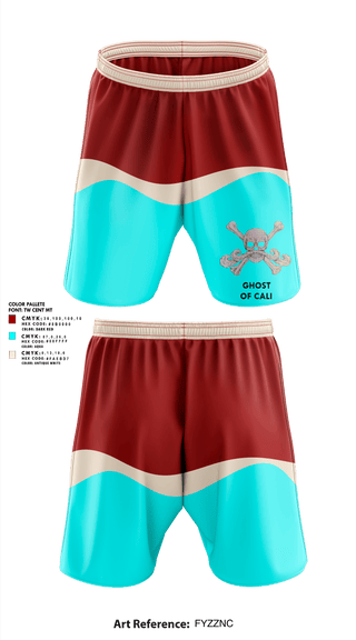 Athletic Shorts With Pockets, Ghost Of Cali, , Teamtime, Team time, sublimation, custom sports apparel, team uniforms, spirit wear, spiritwear, sports uniforms, custom shirts, team store, custom team store, fundraiser sports, apparel fundraiser