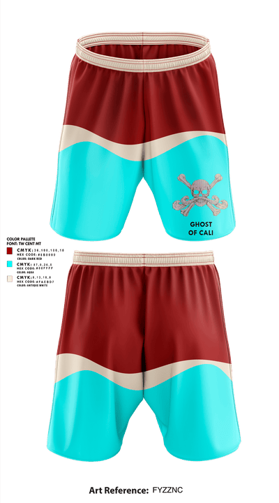 Ghost Of Cali 62715097 Athletic Shorts With Pockets - 1