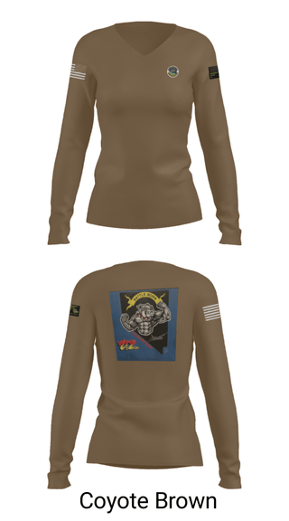 Women's Long Sleeve Vneck Shirt, 152 Port Dawgs, Air Force, Teamtime, Team time, sublimation, custom sports apparel, team uniforms, spirit wear, spiritwear, sports uniforms, custom shirts, team store, custom team store, fundraiser sports, apparel fundraiser