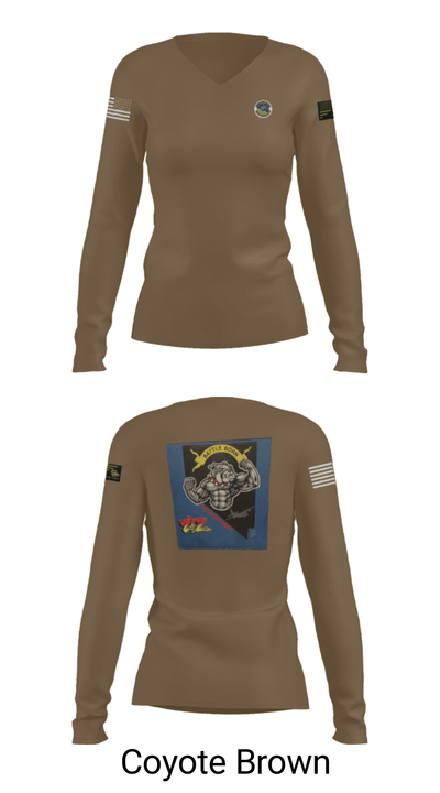 152 Port Dawgs 71317587 Women's Long Sleeve V-neck Shirt - 17