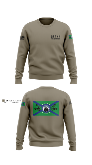 Crew Neck Sweatshirt, Grahn Fire DepartmentAPR, Fire Department, Teamtime, Team time, sublimation, custom sports apparel, team uniforms, spirit wear, spiritwear, sports uniforms, custom shirts, team store, custom team store, fundraiser sports, apparel fundraiser