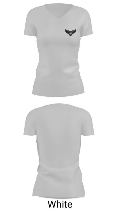 Cheney High School Tennis 93261461 Women's Short Sleeve V-neck Shirt - 7
