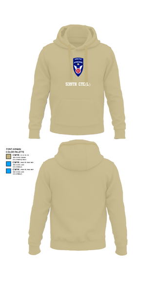 Hoodie, 539th CTC(L), Army, Teamtime, Team time, sublimation, custom sports apparel, team uniforms, spirit wear, spiritwear, sports uniforms, custom shirts, team store, custom team store, fundraiser sports, apparel fundraiser