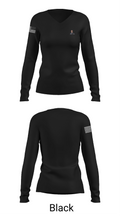 Burlingame 44053433 Women's Long Sleeve V-neck Shirt - 35