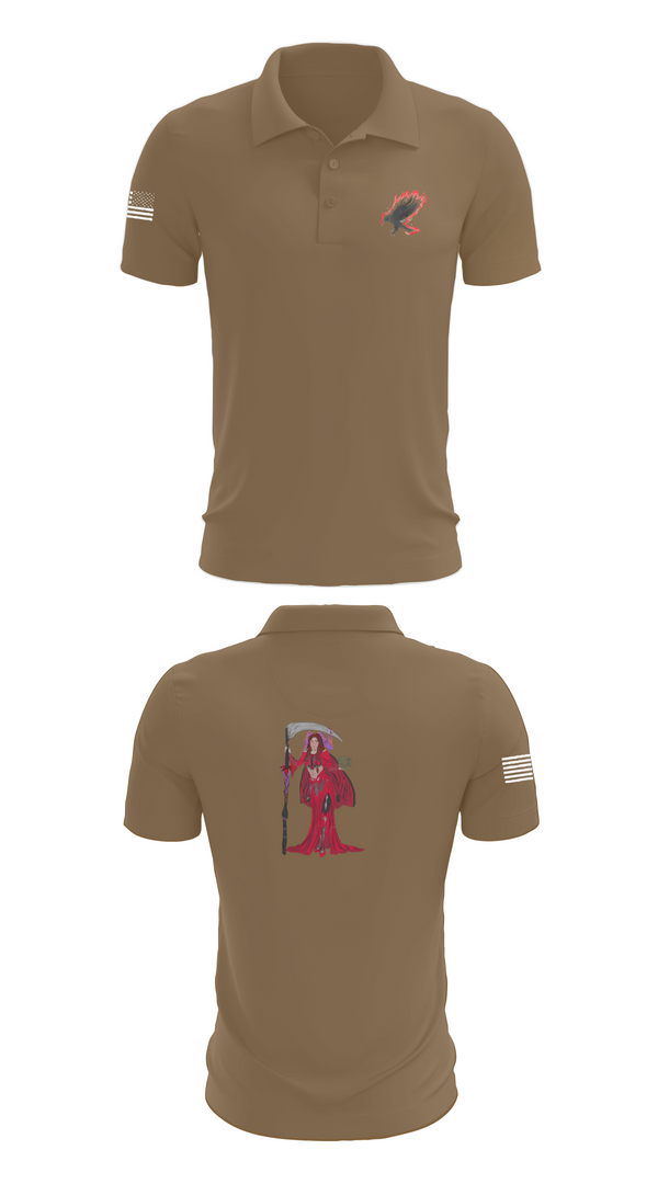 Short Sleeve Performance Polo, A Co. 152 BEB, Army, Teamtime, Team time, sublimation, custom sports apparel, team uniforms, spirit wear, spiritwear, sports uniforms, custom shirts, team store, custom team store, fundraiser sports, apparel fundraiser