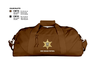 Duffle Bag, DCSO 2nd Squad, Police, Teamtime, Team time, sublimation, custom sports apparel, team uniforms, spirit wear, spiritwear, sports uniforms, custom shirts, team store, custom team store, fundraiser sports, apparel fundraiser