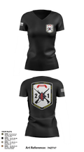 2nd Battalion, 1st Marine Regiment 96823879 Women's Short Sleeve V-neck Shirt - 103
