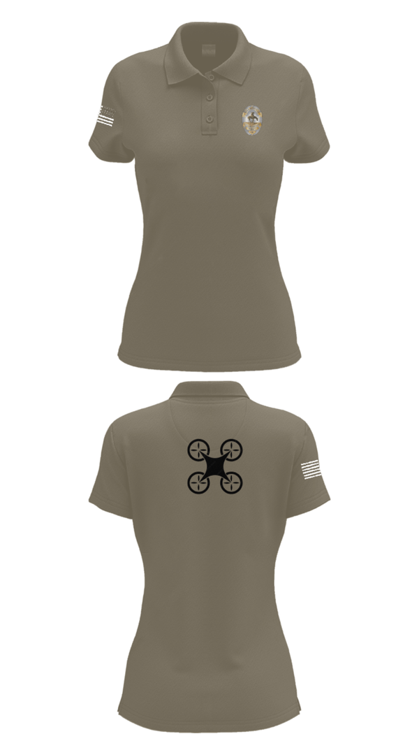 Womens Short Sleeve Performance Polo, UAS Pilot, Police, Teamtime, Team time, sublimation, custom sports apparel, team uniforms, spirit wear, spiritwear, sports uniforms, custom shirts, team store, custom team store, fundraiser sports, apparel fundraiser