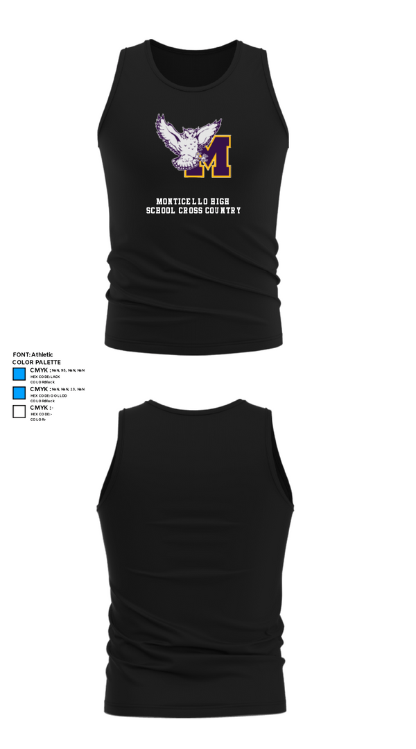 Tank Top, Monticello High School Cross Country, Cross Country, Teamtime, Team time, sublimation, custom sports apparel, team uniforms, spirit wear, spiritwear, sports uniforms, custom shirts, team store, custom team store, fundraiser sports, apparel fundraiser