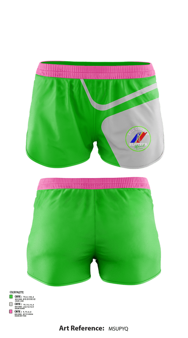 Womens Shorts, ERIE CO. BLOTTER, , Teamtime, Team time, sublimation, custom sports apparel, team uniforms, spirit wear, spiritwear, sports uniforms, custom shirts, team store, custom team store, fundraiser sports, apparel fundraiser
