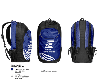 Gear Bag, Emmett High School Cross Country, Cross Country, Teamtime, Team time, sublimation, custom sports apparel, team uniforms, spirit wear, spiritwear, sports uniforms, custom shirts, team store, custom team store, fundraiser sports, apparel fundraiser