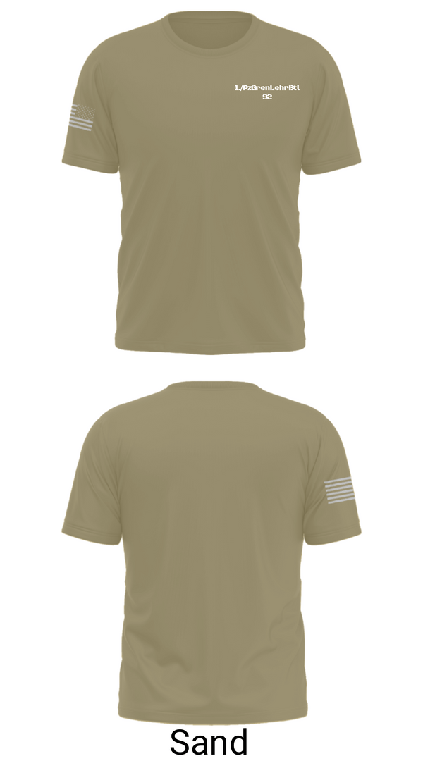 Short Sleeve Performance Shirt, 1./PzGrenLehrBtl 92, Army, Teamtime, Team time, sublimation, custom sports apparel, team uniforms, spirit wear, spiritwear, sports uniforms, custom shirts, team store, custom team store, fundraiser sports, apparel fundraiser