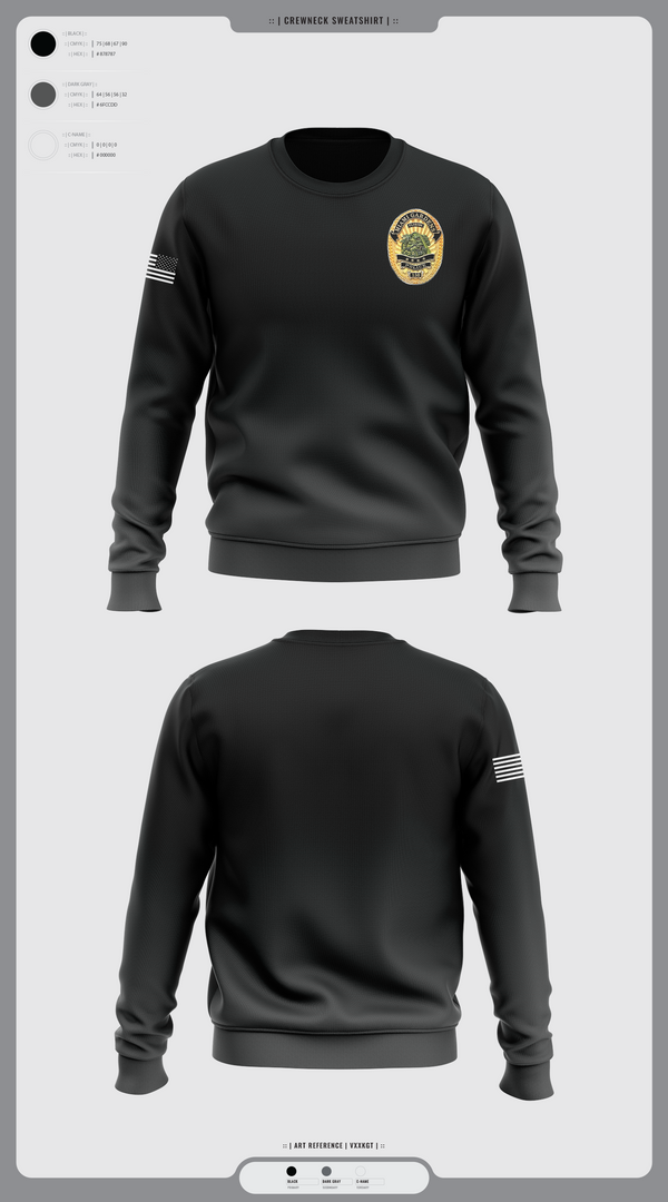 Crew Neck Sweatshirt, Miami Gardens Police, , Teamtime, Team time, sublimation, custom sports apparel, team uniforms, spirit wear, spiritwear, sports uniforms, custom shirts, team store, custom team store, fundraiser sports, apparel fundraiser