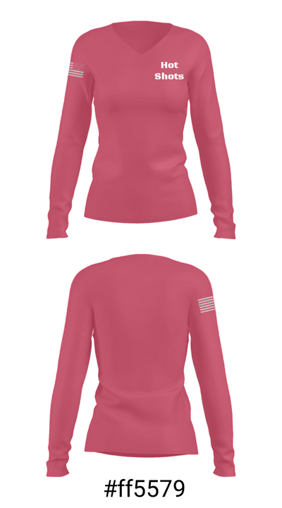 Hot Shots 64540408 Women's Long Sleeve V-neck Shirt - 29