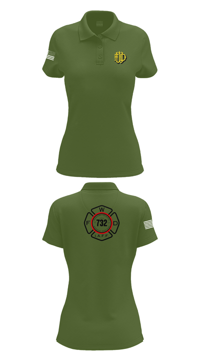 Woonsocket 46977147 Women's Short Sleeve Performance Polo  - 55