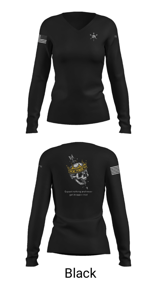 Women's Long Sleeve Vneck Shirt, 8th esb, Marines, Teamtime, Team time, sublimation, custom sports apparel, team uniforms, spirit wear, spiritwear, sports uniforms, custom shirts, team store, custom team store, fundraiser sports, apparel fundraiser