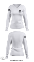 Schwarze Gruppe 642 16282105 Women's Long Sleeve V-neck Shirt - 127
