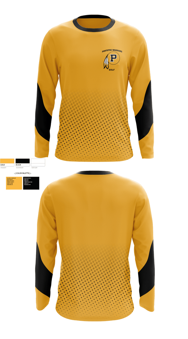 Long Sleeve Performance Shirt, Pontotoc High School Golf, Golf, Teamtime, Team time, sublimation, custom sports apparel, team uniforms, spirit wear, spiritwear, sports uniforms, custom shirts, team store, custom team store, fundraiser sports, apparel fundraiser
