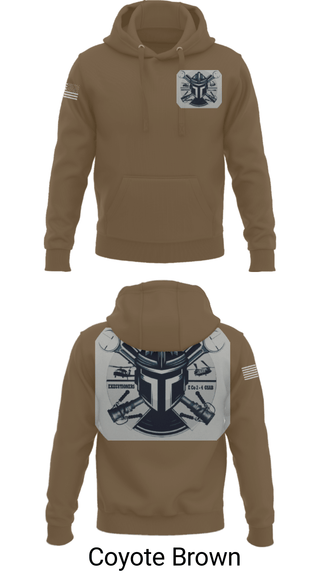 Hoodie, 2-4 GSAB ECHO CO., Army, Teamtime, Team time, sublimation, custom sports apparel, team uniforms, spirit wear, spiritwear, sports uniforms, custom shirts, team store, custom team store, fundraiser sports, apparel fundraiser